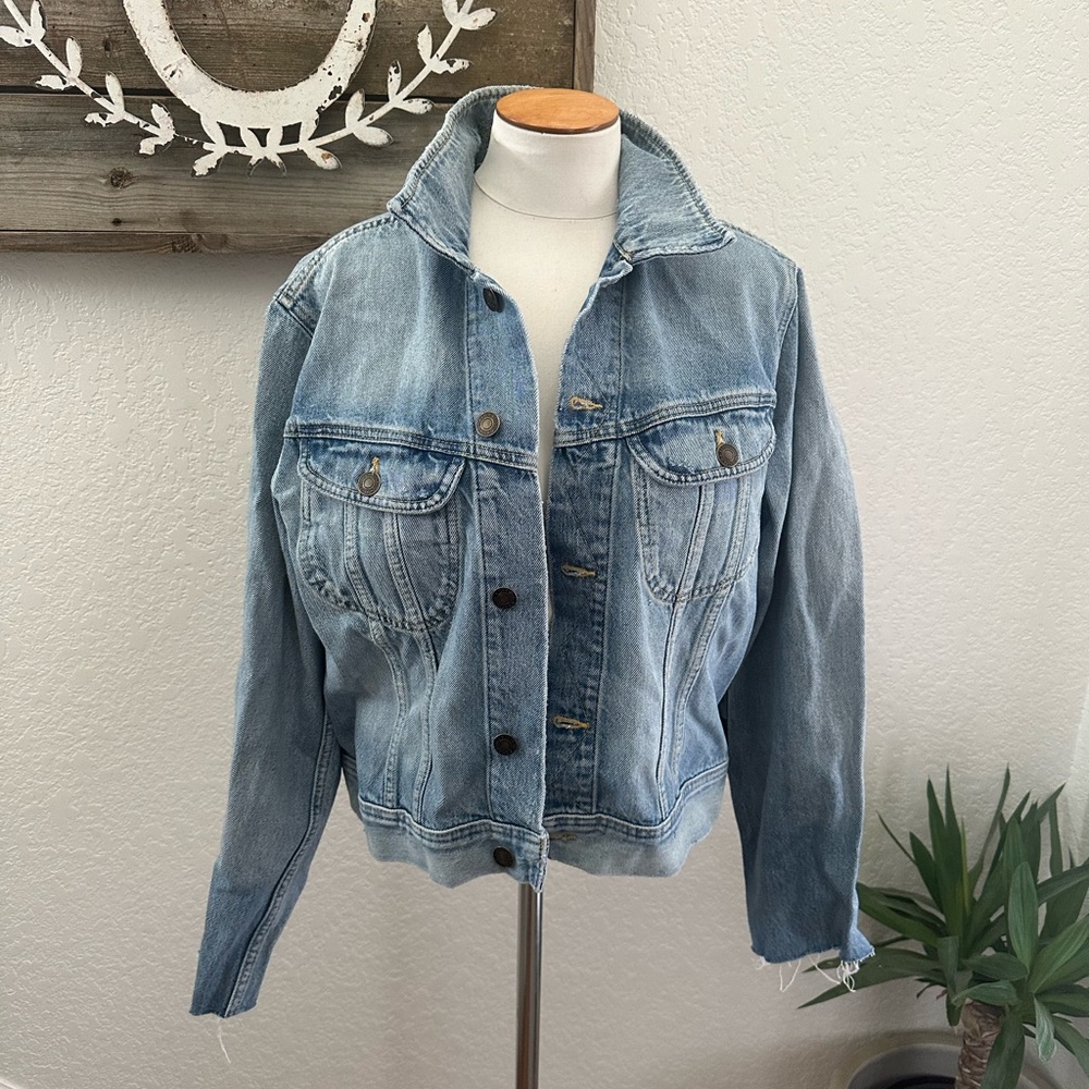 Re/Done 70’s Rodeo Classic Blue Denim Jacket Ladies Large NWT